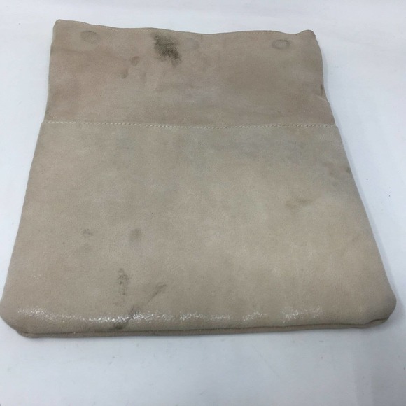 Moda Luxe Gianna Leather Clutch, Women's Size OS - Beige FLAW - Picture 13 of 13